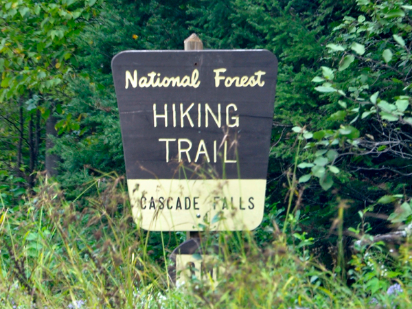 Cascade Falls sign